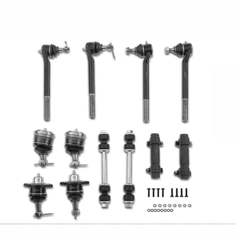 12x Bar Link Kit & Tie Rod End w/ Ball Joint for Chevrolet S10 Blazer GMC Jimmy