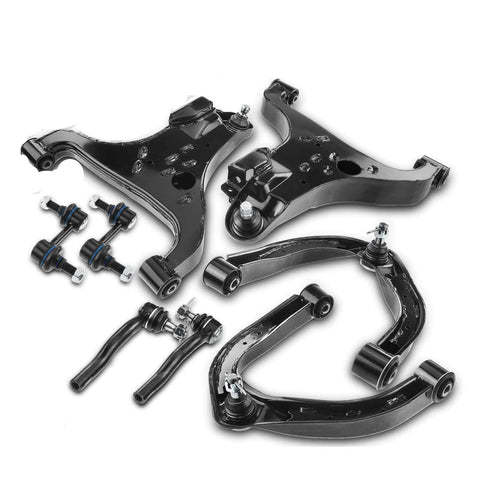 8Pcs Front Upper & Lower Control Arm  Sway Bar Tie Rod End for Nissan Infiniti