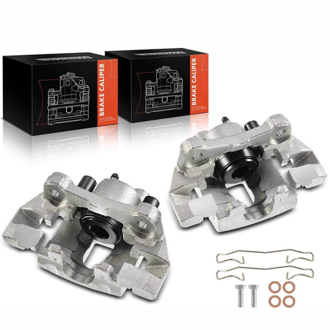2x Rear Pair Brake Caliper with Hardware Kit for Jeep Grand Cherokee 1999-2004