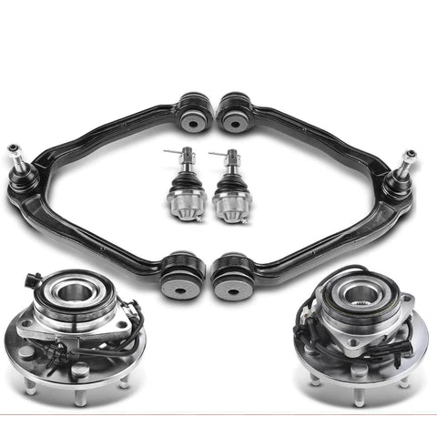 6x Front Wheel Bearing Control Arm Ball Joint Kit for Chevy Silverado GMC Sierra