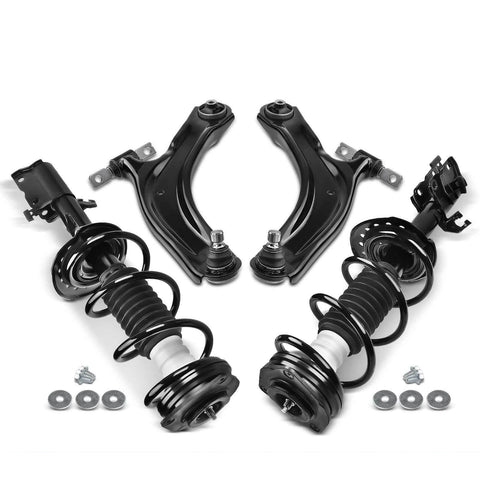 4x Front Complete Strut & Coil Spring Control Arm Kit for Nissan Rogue 2008-2012