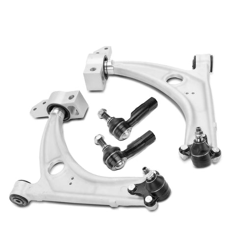 4Pcs Front Control Arm w/ Ball Joint Tie Rod End for Volkswagen CC Passat Tiguan