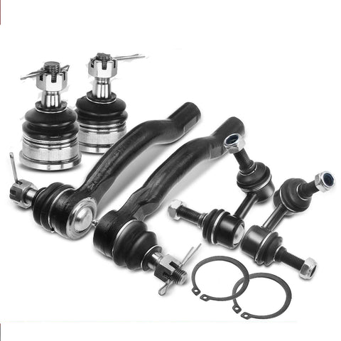 6Pcs Front Sway Bar Link Tie Rod End Ball Joint for Nissan Frontier 05-18 Xterra