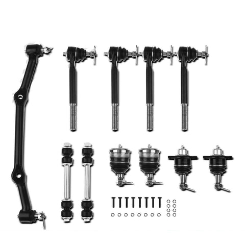 11pcs Front Stabilizer Bar Link Tie Rod End Ball Joint Center Link for Chevy GMC