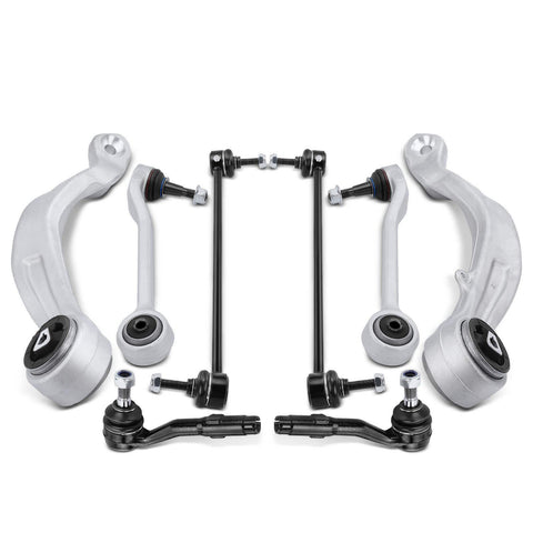 8x Front Control Arm Sway Bar Link Tie Rod End for BMW E60 F10 525xi 06-07 530xi