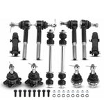 12pcs Front Stabilizer Bar Link Kit & Ball Joint for Chevrolet K1500 K2500 GMC