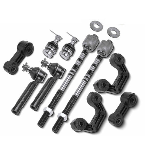 10x Front & Rear Stabilizer Bar Link & Tie Rod End & Ball Joint for Subaru 02-04