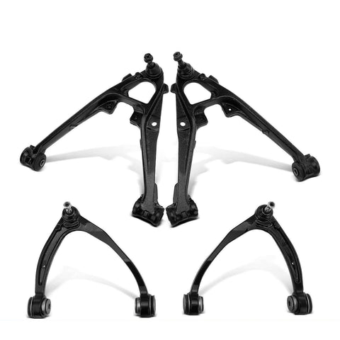 4x New Front Lower & Upper Control Arm w/ Ball Joint for Chevrolet Cadillac GMC
