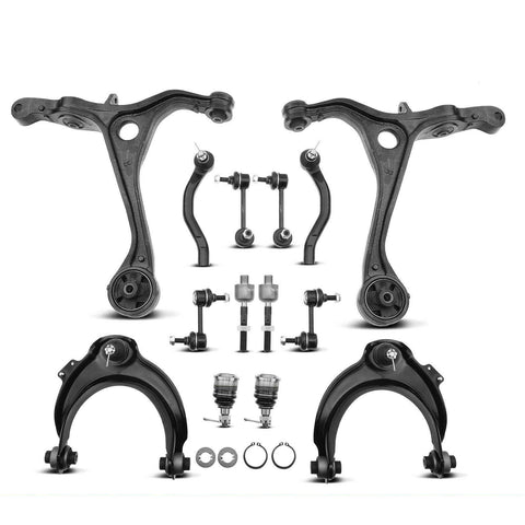 14x Control Arm & Ball Joint Stabilizer Bar Link Tie Rod End Kit for Acura Honda