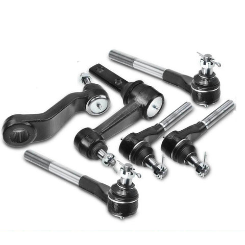 6x Steering Idler & Pitman Arm Tie Rod End for Dodge Ram 1500 2500 3500 00-02