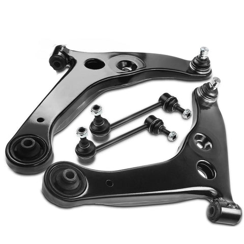 4x Control Arm w/ Ball Joint Stabilizer Bar Link for Mitsubishi Lancer 03-06 AWD