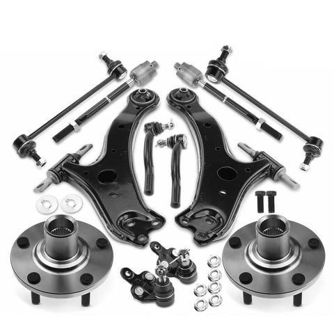 12pcs Wheel Hub Bearing Control Arm Ball Joint Kit for Toyota Camry Lexus ES300