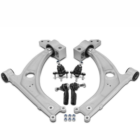 6x Front Control Arm and Ball Joint & Tie Rod End for Volkswagen Passat 06-10