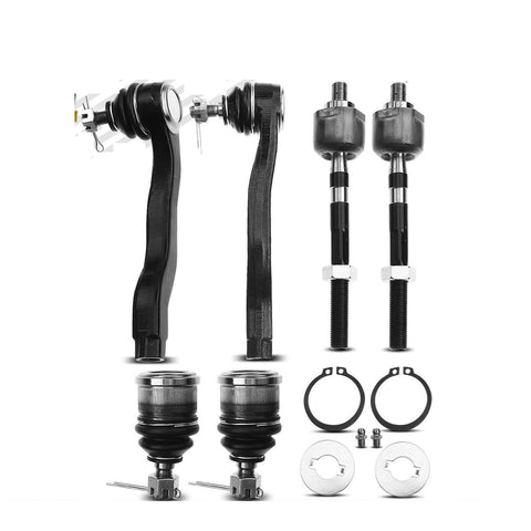 6x Inner & Outer Tie Rod End Front Lower Ball Joint for Honda Civic 92-95 Acura