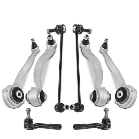 8x Front Control Arm w/Ball Joint Sway Bar Link for Mercedes-Benz C300 C350 E350