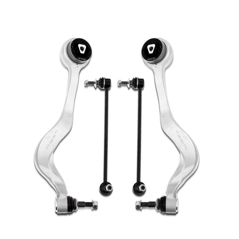 4x Front Lower Forward Control Arm w/Ball Joint Stabilizer Bar Link for BMW 535i