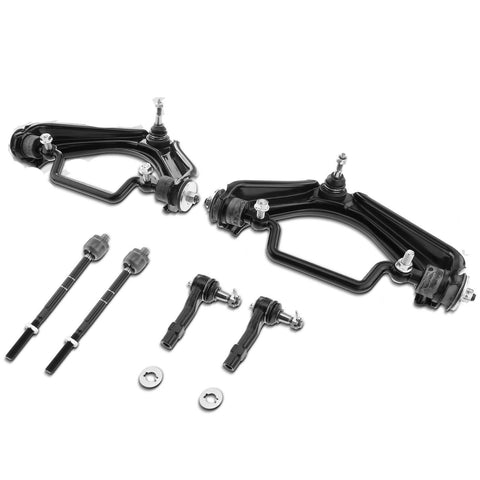 6Pcs Front Upper Control Arm w/ Ball Joint Tie Rod End for Ford Explorer Mercury