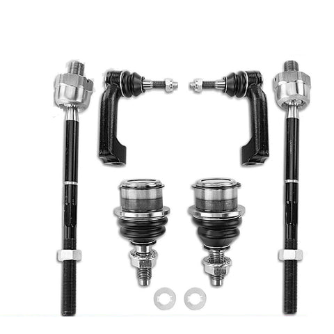 6Pcs Inner & Outer Tie Rod Ends & Front Lower Ball Joint for Ford F-150 Lincoln