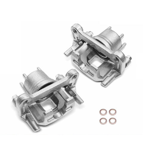 Front LH & RH Brake Caliper w/ Bracket for Mitsubishi Mirage 2014-2015 L3 1.2L