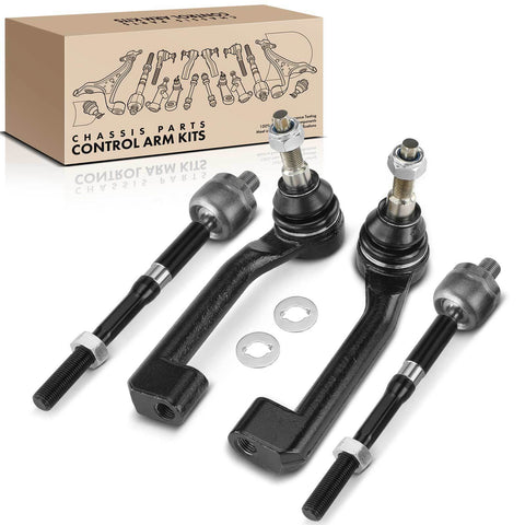 4x Inner & Outer Tie Rod End for Ford Explorer 20-23 Police Interceptor Utility