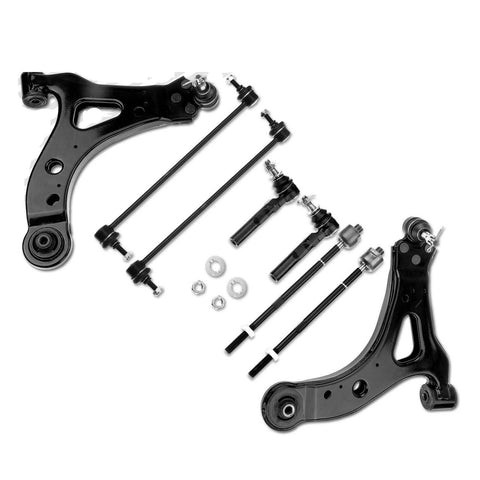 8Pcs Front Lower Control Arm w/ Ball Joint Sway Bar Link for Pontiac Buick Chevy