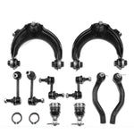 10x Front Control Arm w/ Ball Joint Sway Bar Link Tie Rod End for Honda Accord