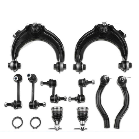 10x Front Control Arm w/ Ball Joint Sway Bar Link Tie Rod End for Honda Accord