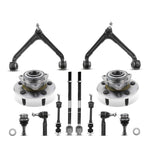 12pcs Wheel Hub Bearing Control Arm & Sway Bar Link Kit for Dodge Ram 1500 02-05