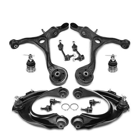 10Pcs Front & Rear Control Arm & Ball Joint for Honda	Accord 2003 2004 2005-2007