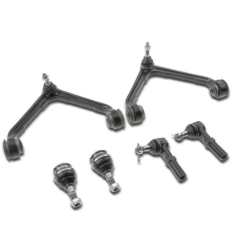 6x Front Side Control Arm w/ Ball Joint Tie Rod End for Dodge Ram 1500 2002-2005