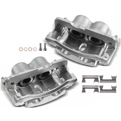 2x Rear Pair Disc Brake Caliper w/ Bracket for Chevy Silverado 2500 3500 Sierra