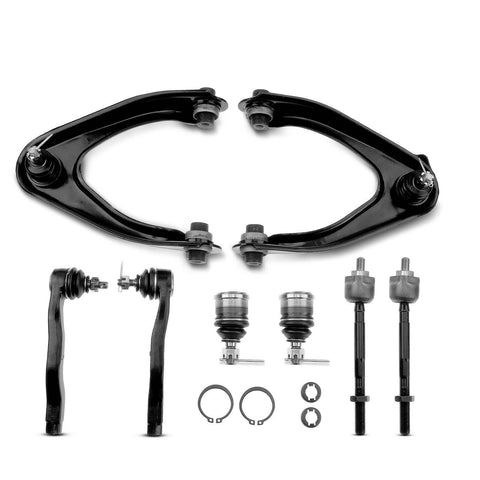 8x Front Control Arm w/ Ball Joint Tie Rod End Link Kit for Honda CR-V 1997-2001