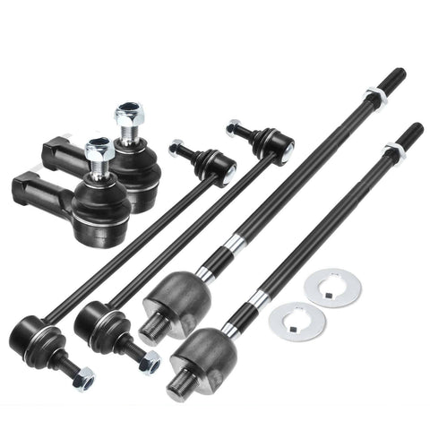 6x Front Sway Bar Links Inner & Outer Tie Rod Ends for Mitsubishi Endeavor 04-11
