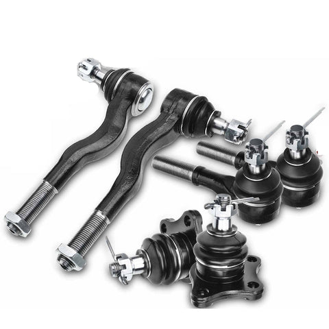 6Pcs Tie Rod End w/ Ball Joint for Mitsubishi Montero 92-00 Montero Sport 97-04