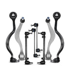 Set of 8 Front Upper Lower Control Arm Sway Bar Tie Rod for BMW E32 735 740 i iL