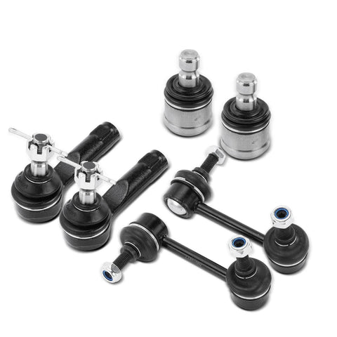 6x Front Stabilizer Bar Link & Tie Rod End & Ball Joint for Mazda MX-6 1993-1997