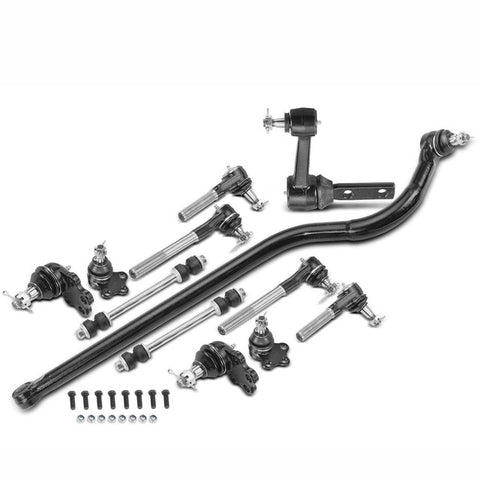 12x Idler Arm w/ Ball Joint Stabilizer Bar Link Tie Rod Kit for Dodge Ram 1500