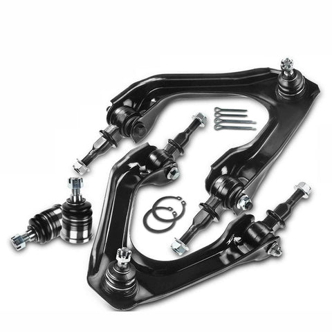 4Pcs Front Upper Control Arm w/ Ball Joint Assembly for Honda Accord 1900-1993