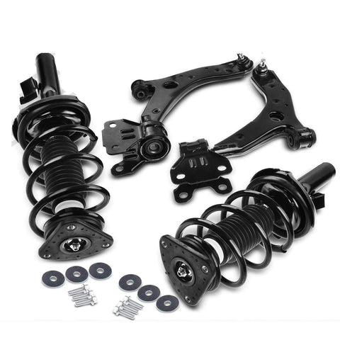 4x Front Side Complete Strut & Coil Spring Control Arm Kit for Mazda 3 2010-2013