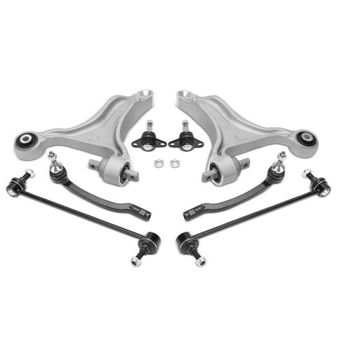 8x Front Control Arm & Sway Bar Link & Tie Rod End for Volvo V70 XC70 2003-2007