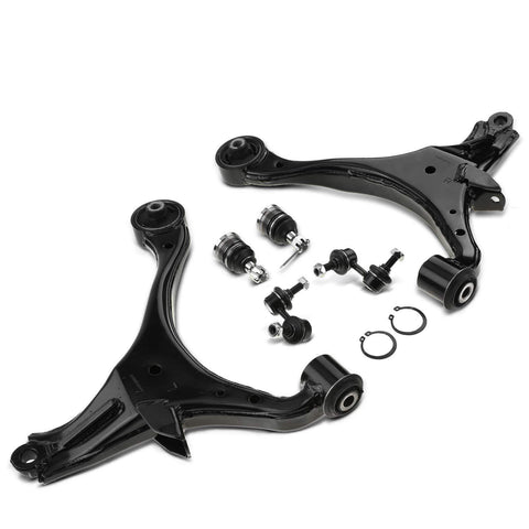 6Pcs Front Control Arm w/Ball Joint Sway Bar Link for Honda Civic 2001 2002-2005