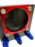 Billet Aluminum Bosch 044 1L High-Flow External Fuel Pump Surge Tank Integrated with 6AN Fittings