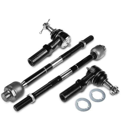 4Pcs Inner & Outer Tie Rod End for Dodge Ram 1500 2002 2003 2004 2005 52106518AJ