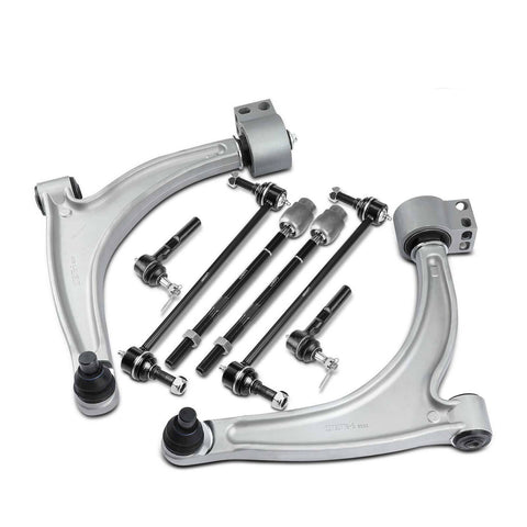 8x Front Control Arm w/ Ball Joint Sway Bar Link Tie Rod End for Chevy Malibu