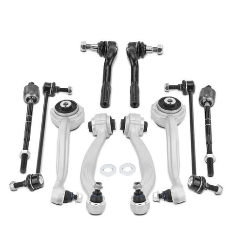 10x Front Control Arm & Tie Rod End & Sway Bar Link for Mercedes-Benz C300 RWD