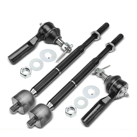4pcs Front Inner & Outer Steering Tie Rod End for Chevy Cobalt 05-10 HHR Pontiac