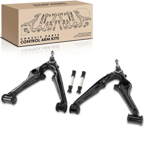 4pcs Control Arms & Sway Bar Link for Cadillac Escalade Chevy Silverado 1500 GMC