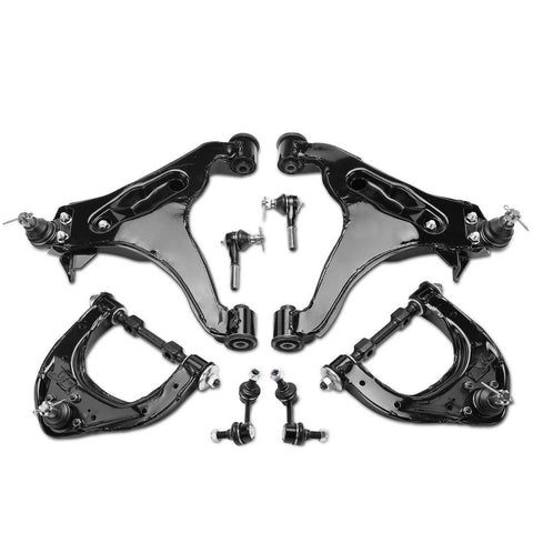 8x Front Upper & Lower Control Arm Sway Bar Tie Rod End for Mitsubishi Montero