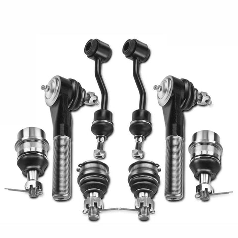 8Pcs Front Stabilizer Bar Link w/ Ball Joint Tie Rod End for Jeep Grand Cherokee