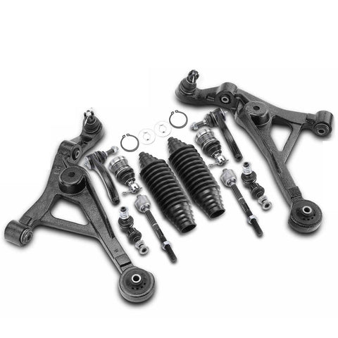 12x Front Control Arm w/ Ball Joint Stabilizer Bar Link Tie Rod End for Chrysler